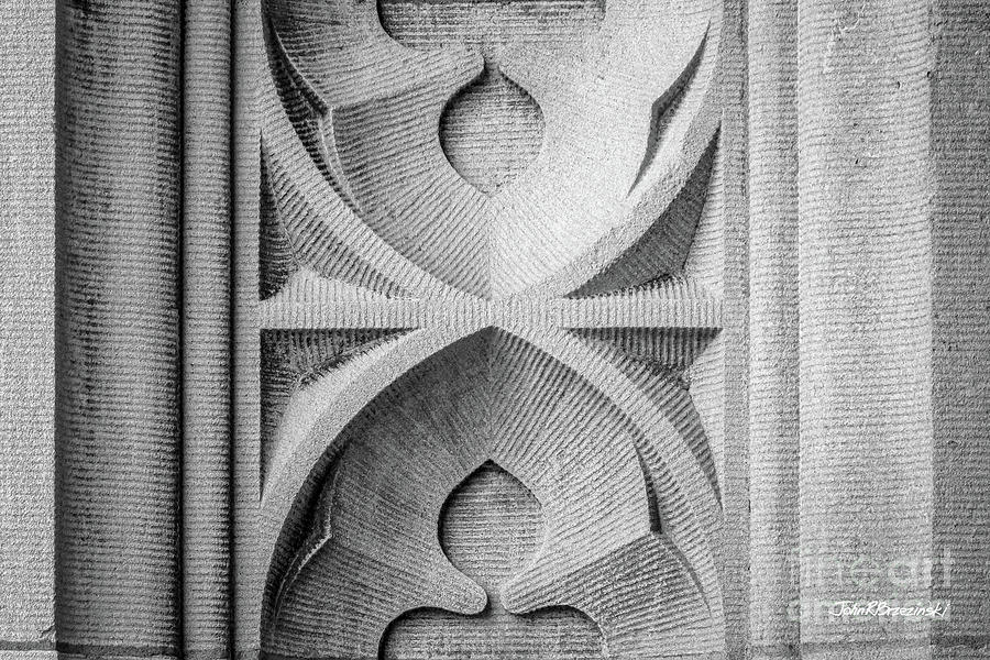 Washington University Photograph - Washington University Stone Detail by University Icons