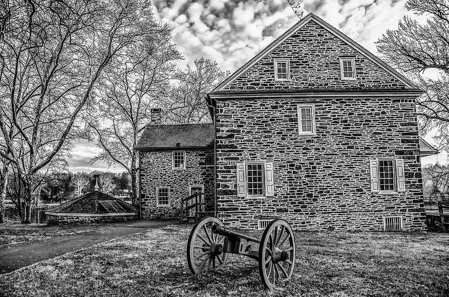 Washingtons Crossing Pennsylvania in Black and White Photograph by Bill Cannon