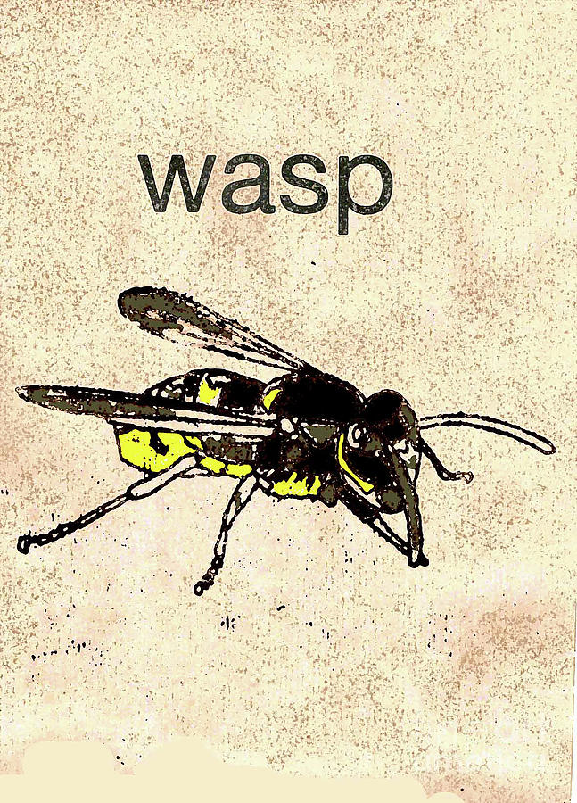 Wasp Painting by Sarah Thompson-engels