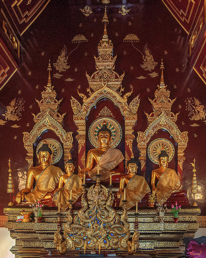 Wat Chang Taem Phra Wihan Buddha Images DTHCM2799 Photograph by Gerry Gantt