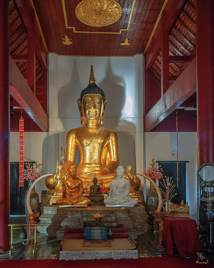 Wat Chet Lin Phra Wihan Buddha Images DTHCM2739 Photograph by Gerry Gantt