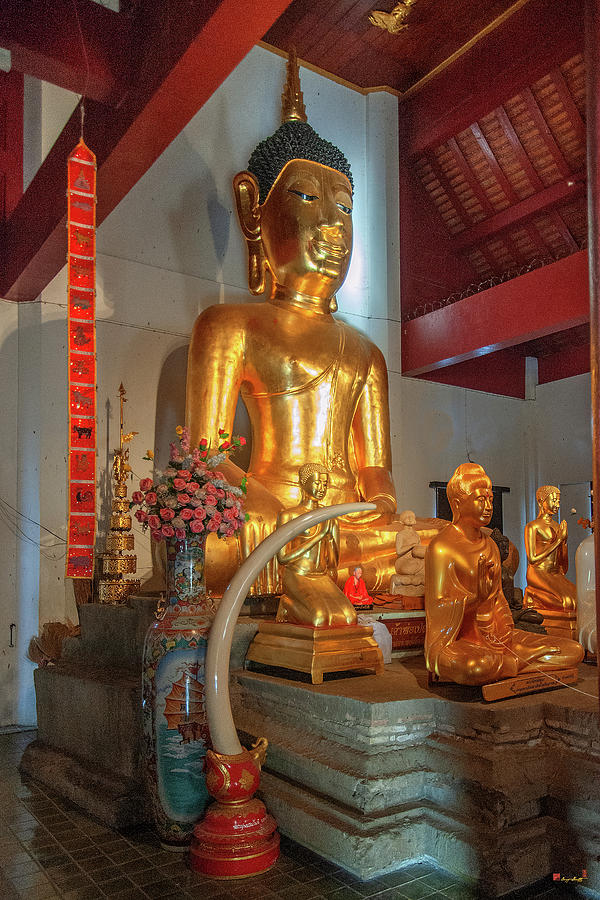 Wat Chet Lin Phra Wihan Principal Buddha Image DTHCM2741 Photograph by Gerry Gantt