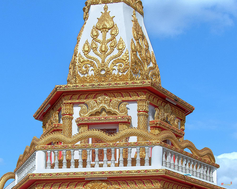 Wat Dong Bang Nuea Phra Chedi Upper Level DTHU0906 Photograph by Gerry Gantt