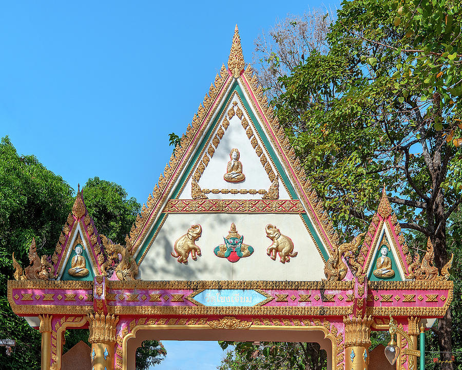 Wat Khong Chiam Temple Gate DTHU0984 Photograph by Gerry Gantt