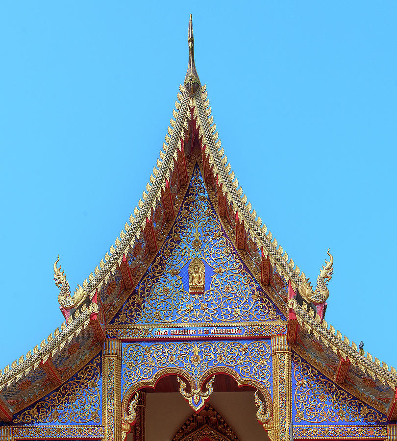 Wat Kulek Phra Wihan Gable DTHLU0444 Photograph by Gerry Gantt
