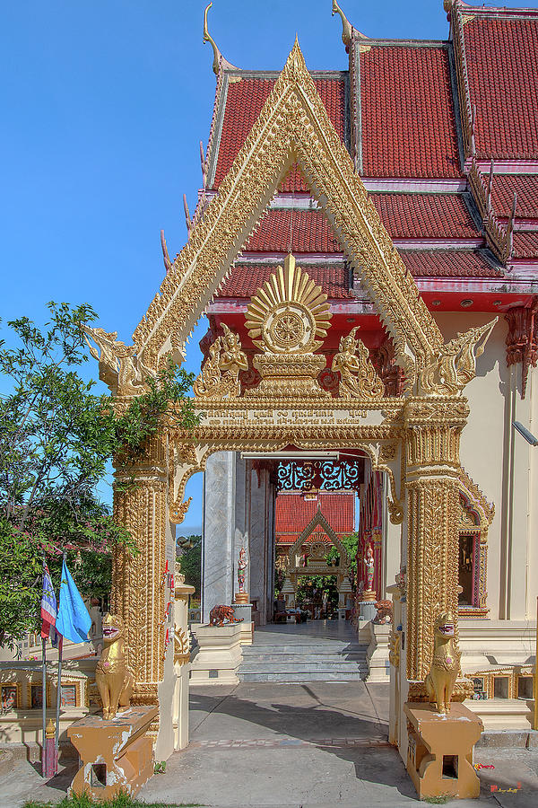 Wat Liab Phra Ubosot Wall Gate DTHU0762 Photograph by Gerry Gantt