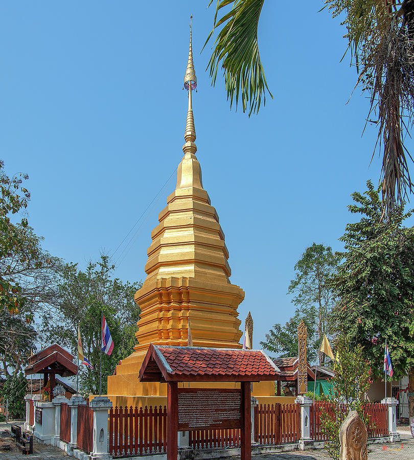 Wat Pa Chai Mongkhon Phra Chedi DTHLA0128 Photograph by Gerry Gantt