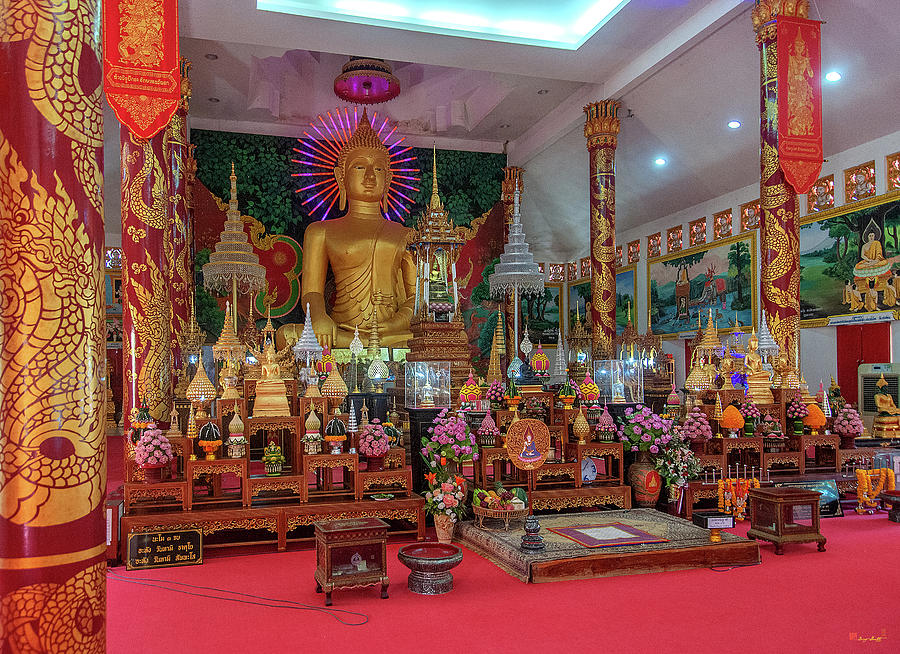 Wat Pak Nam Bung Sapang Phra Wihan Buddha Images DTHU0849 Photograph by Gerry Gantt