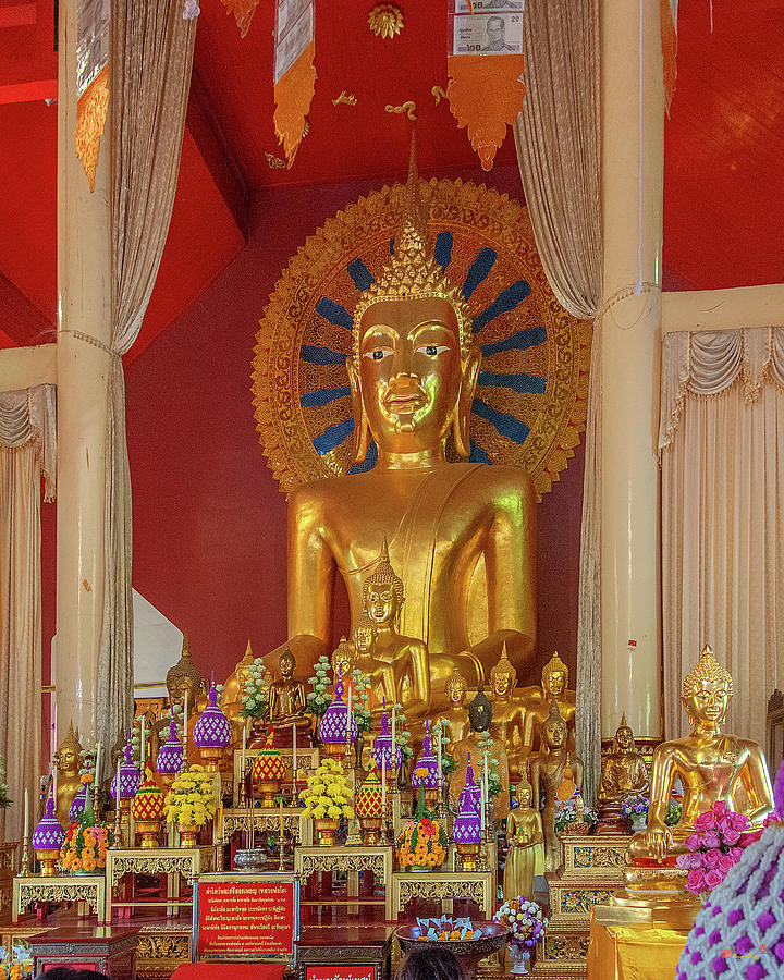 Wat Phra Singh Phra Wihan Luang Buddha Images DTHCM2542 Photograph by Gerry Gantt