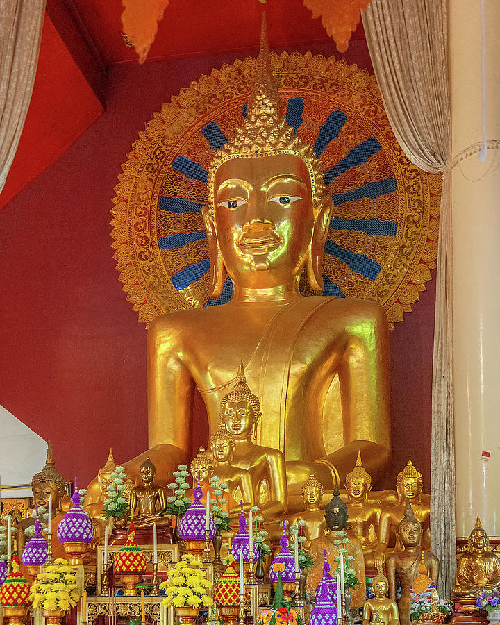 Wat Phra Singh Phra Wihan Luang Principal Buddha Image DTHCM2543 Photograph by Gerry Gantt