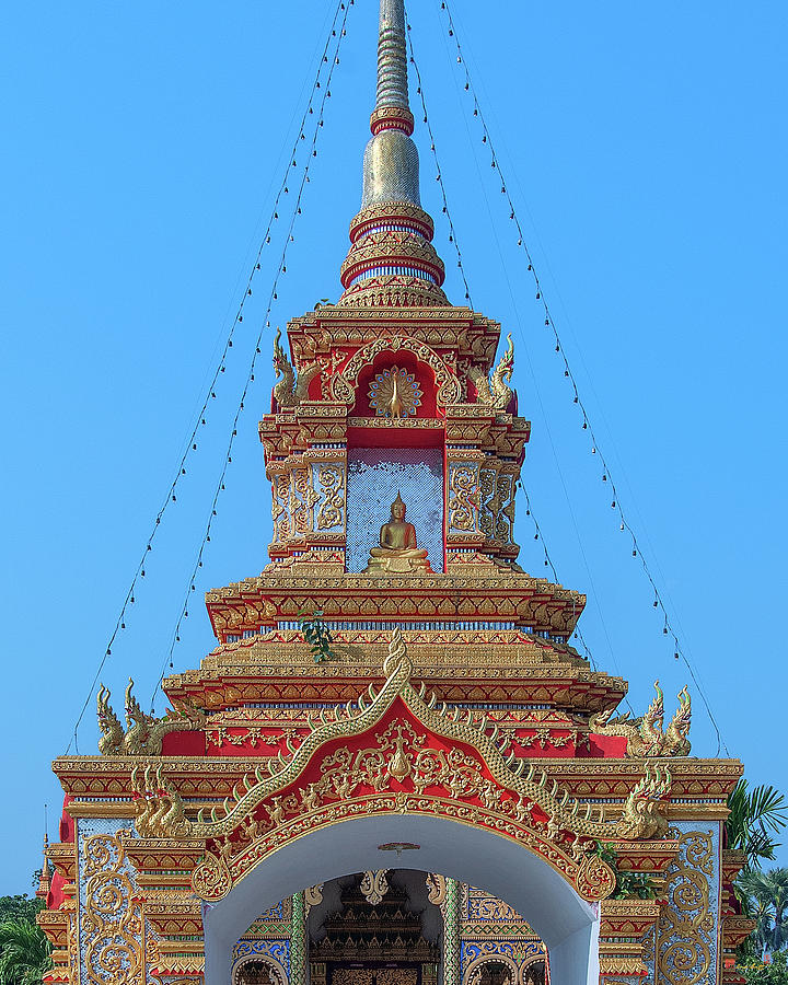 Wat Tham Sangwet Temple Gate DTHLU0537 Photograph by Gerry Gantt