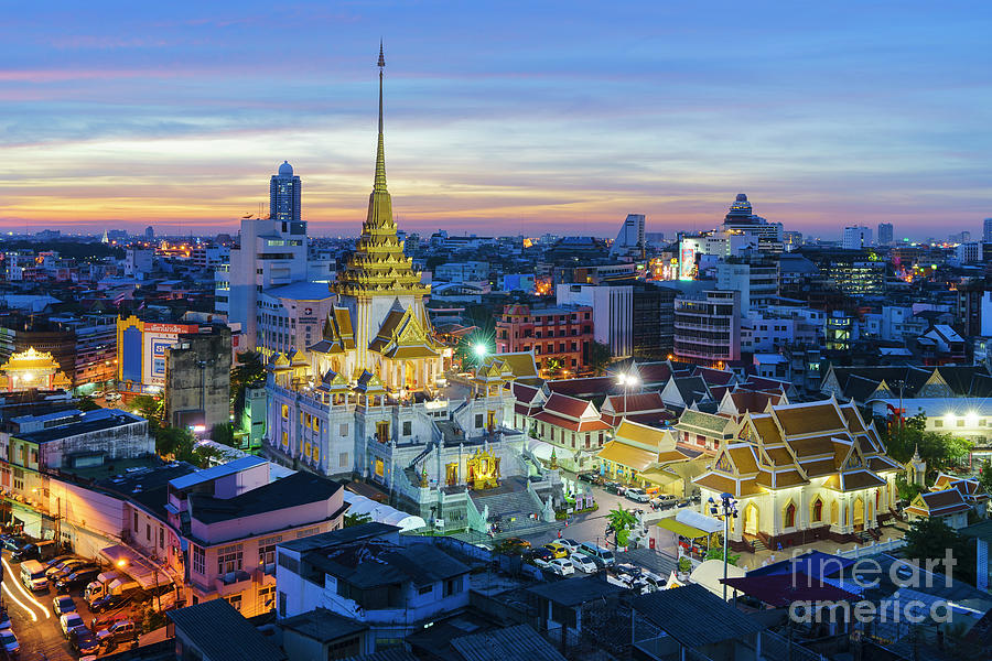 Wat Traimit In Bangkok.temple Of Golden Photograph by Tumjang