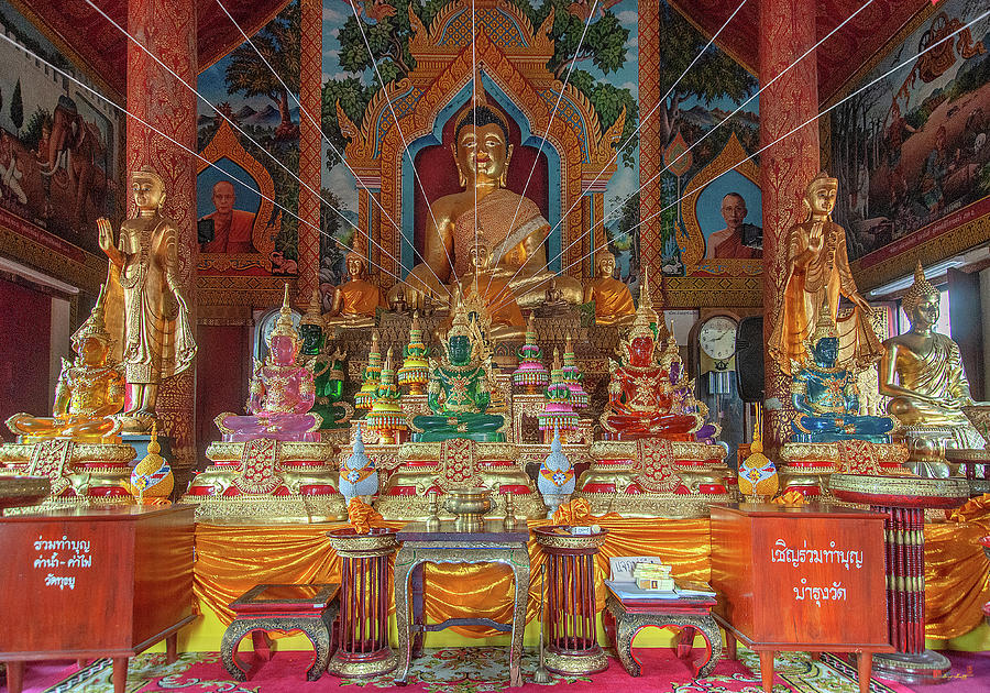 Wat Tung Yu Phra Wihan Buddha Images DTHCM2771 Photograph by Gerry Gantt