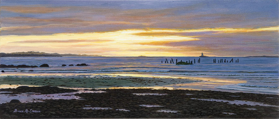 Watch Hill Low Tide Painting by Bruce Dumas