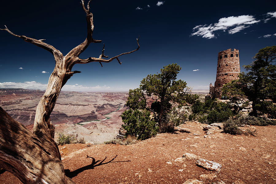 Watch tower at Grand Canyon National Park, Arizona Photograph by Kamran Ali