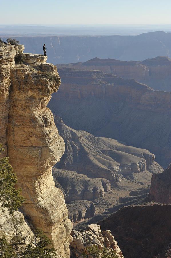 Watching Above Grand Canyon At Cape Photograph by Mikhail Rezhepp