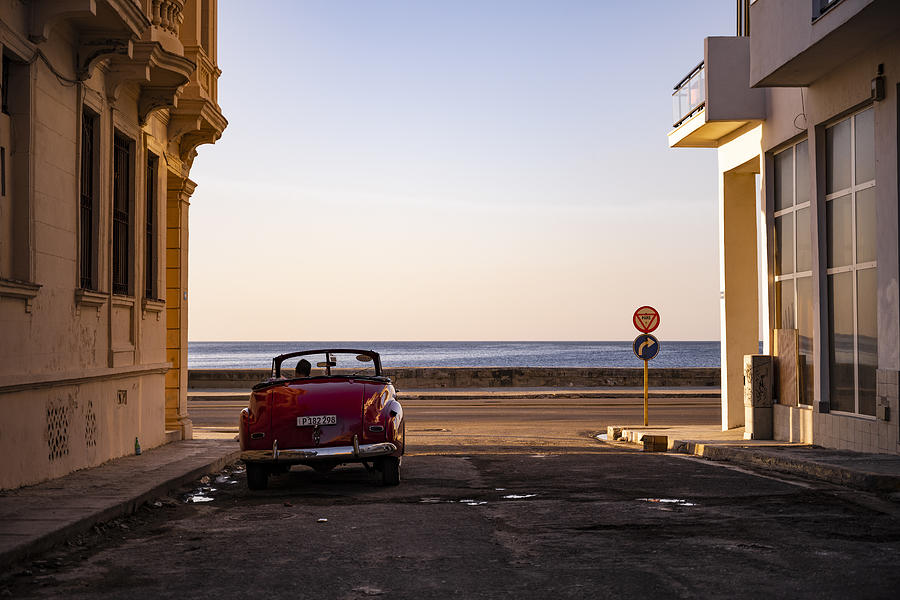 Watching The Sun Set - Havana Photograph by John Deakin
