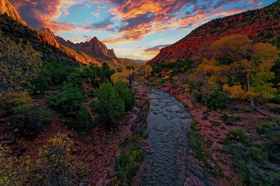 Watchman Sunset Photograph by Jonathan Davison