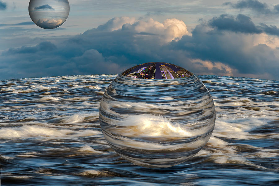 Fantasy Photograph - Water & Sky Fantasy by Petras Paulauskas