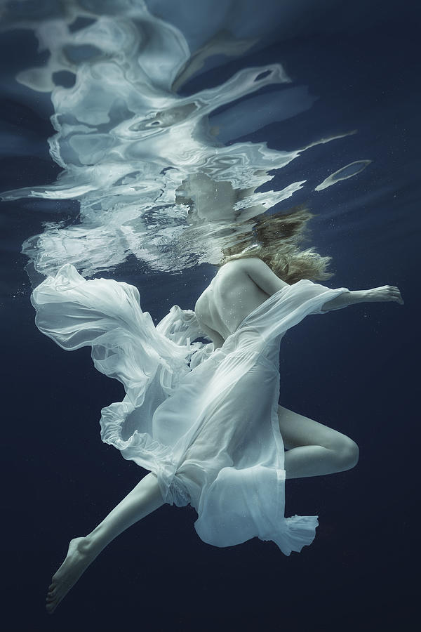 Girl Photograph - Water And Air by Dmitry Laudin