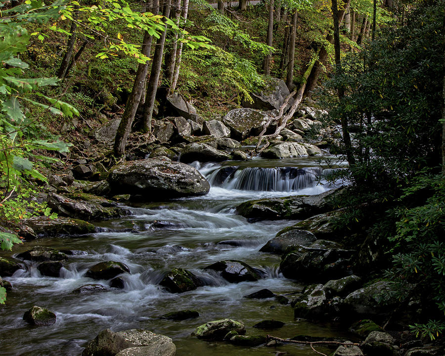 Water Cascading over Rocks by Angel Sharum Water Cascading over Rocks by Angel Sharum