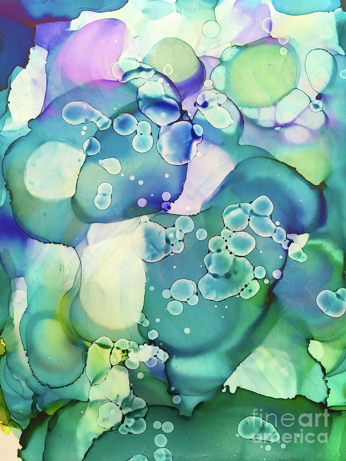 Water Cells Painting by Shelley Myers