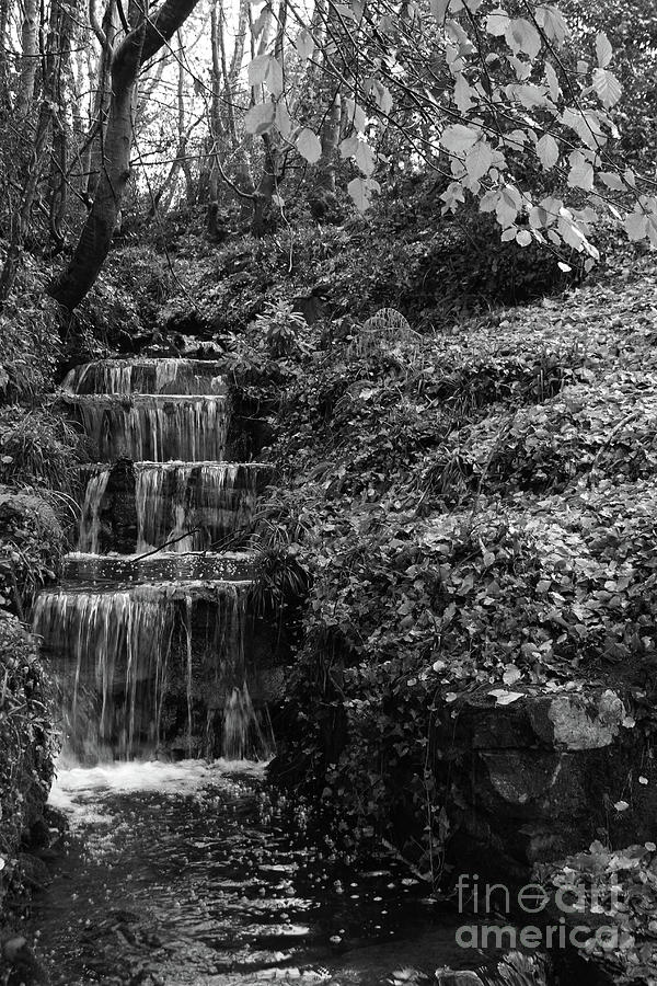 Water Course bw Donegal Ireland Photograph by Eddie Barron