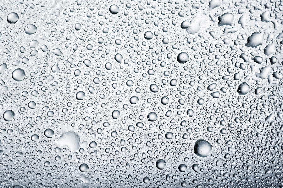 Water Drops Background Dew Condensation Photograph by Ultramarinfoto