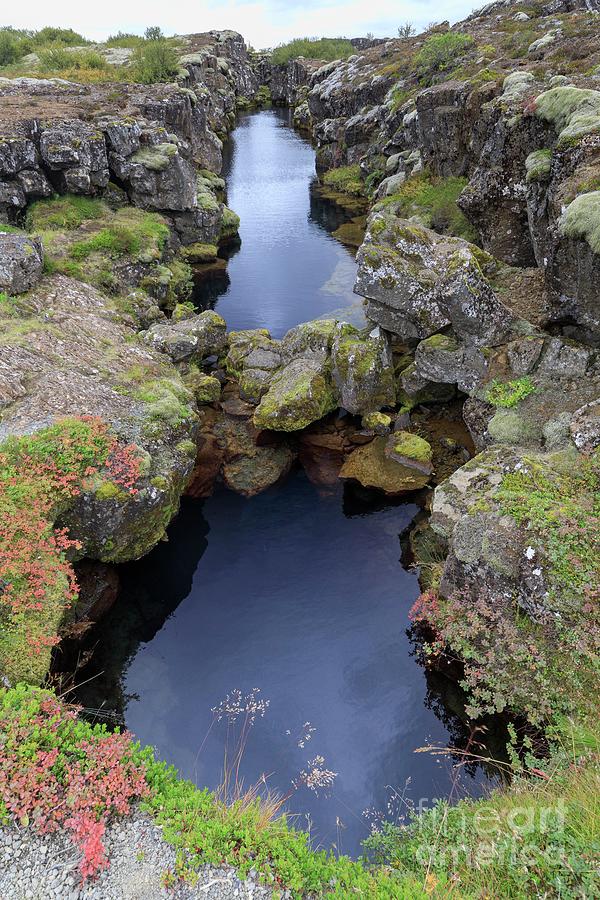 Water-filled Crevice Near Thingvellir Photograph by Dr Juerg Alean ...