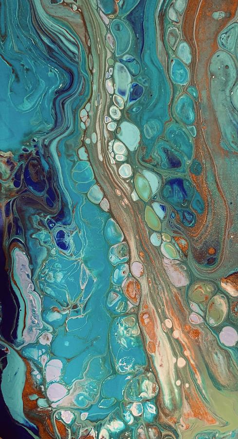 Water Flow Painting by Elizabeth F - Fine Art America