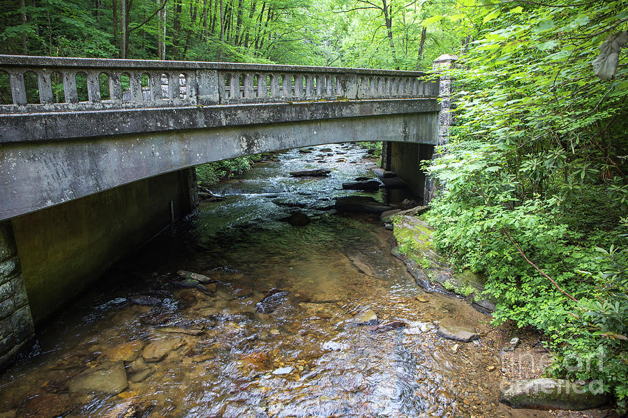 Water Flowing Beneath a Rustic Bridge by Kevin McCarthy Water Flowing Beneath a Rustic Bridge by Kevin McCarthy