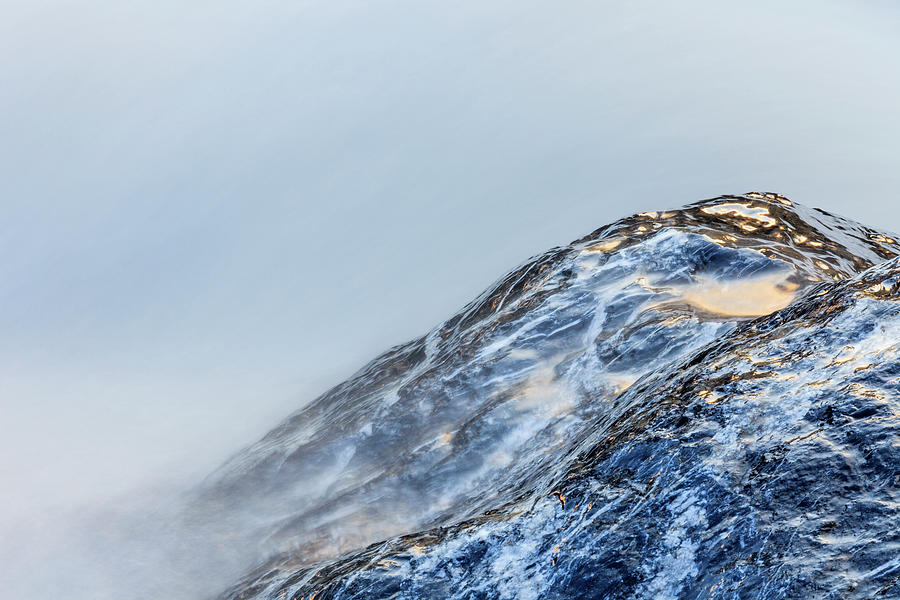 Water Flowing Over Rock Photograph by Heike Odermatt