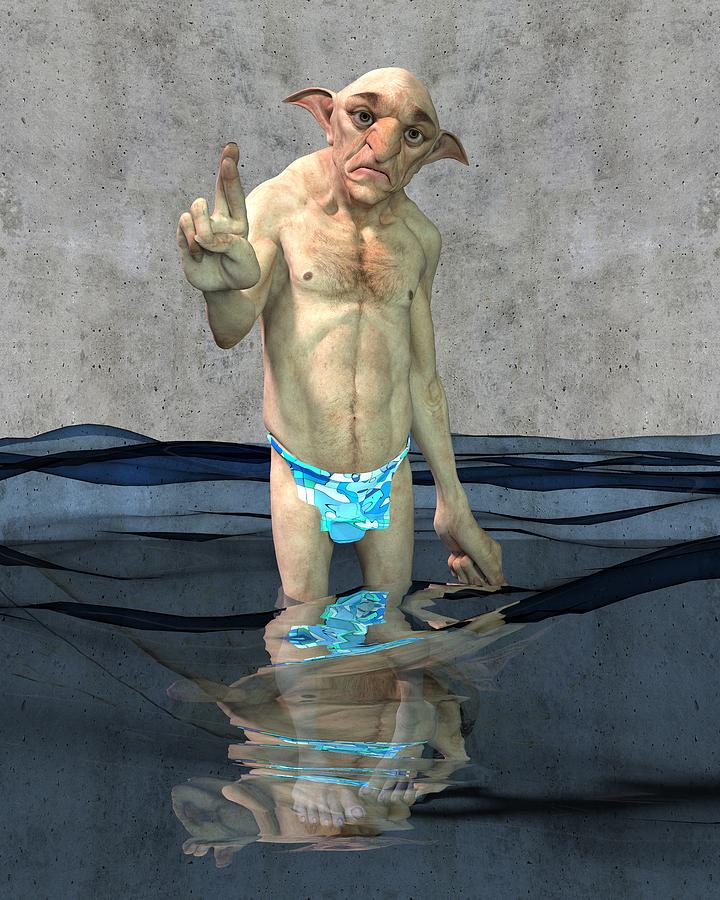 Halloween Digital Art - Water Goblin by Joaquin Abella