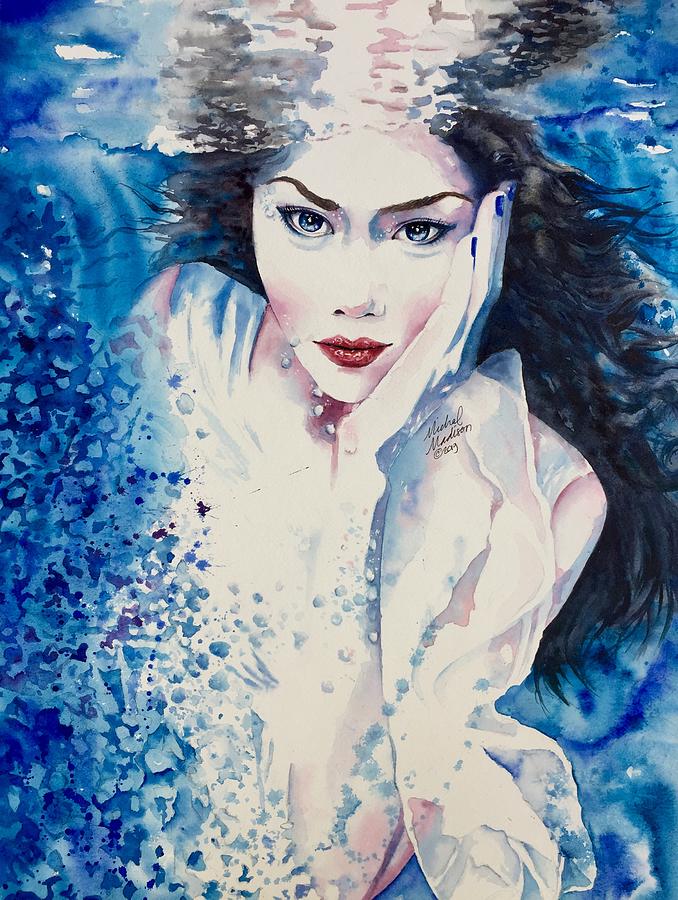 Water Goddess Painting by Michal Madison