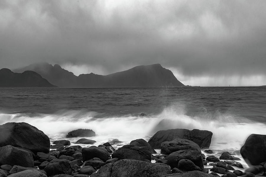 Water hits the coastline during storm by Kai Mueller Water hits the coastline during storm by Kai Mueller