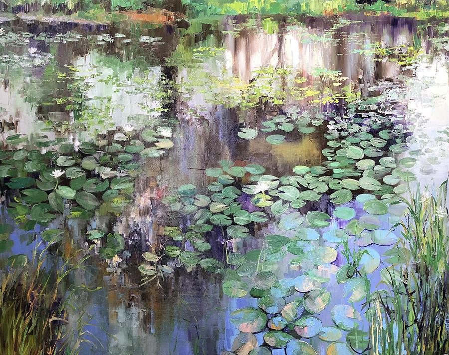 Water lilies Painting by Evgenia Letizia - Fine Art America