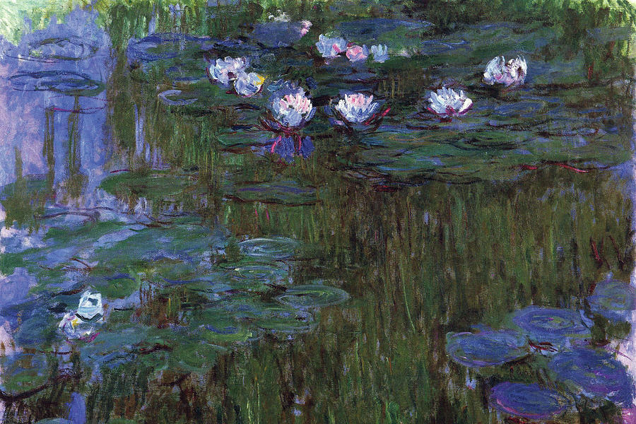 Water Lillies (1914-1917) Painting by Claude Monet
