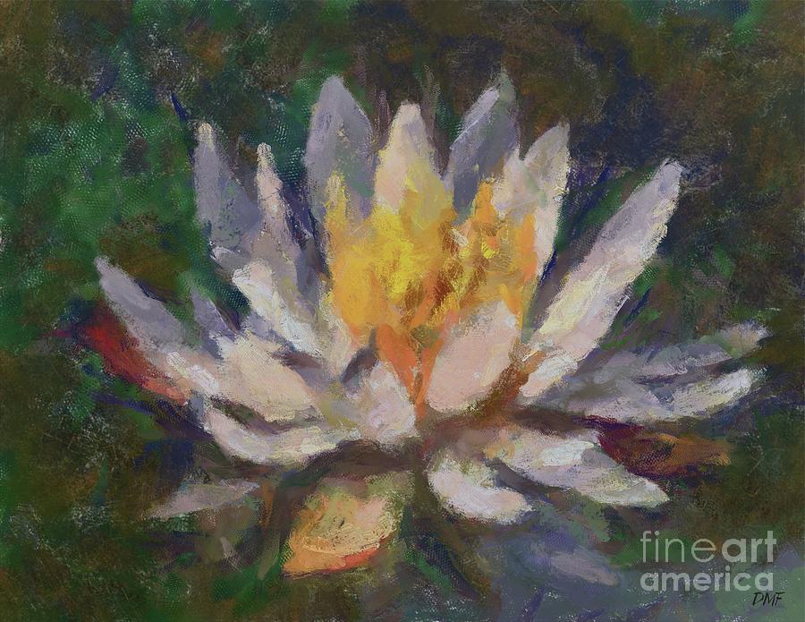 Water Lily Painting by Dragica Micki Fortuna