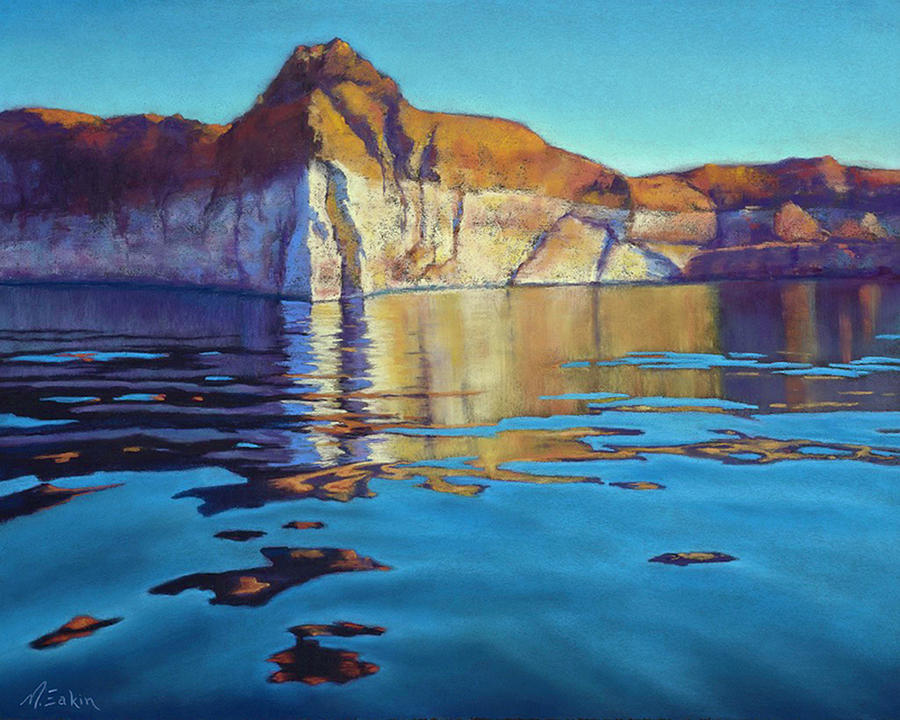 Water Medicine - Lake Powell UT-CRD Painting by Marjie Eakin-Petty
