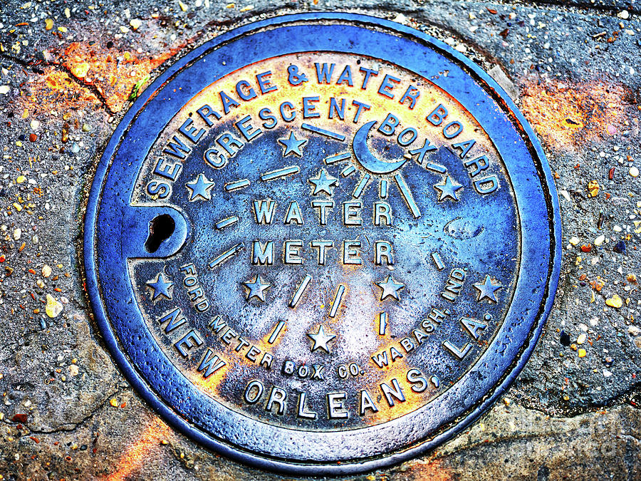 Water Meter Colors in New Orleans Photograph by John Rizzuto