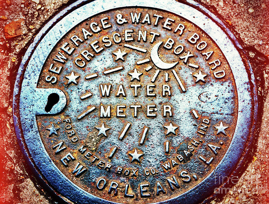 Water Meter Style in New Orleans Photograph by John Rizzuto