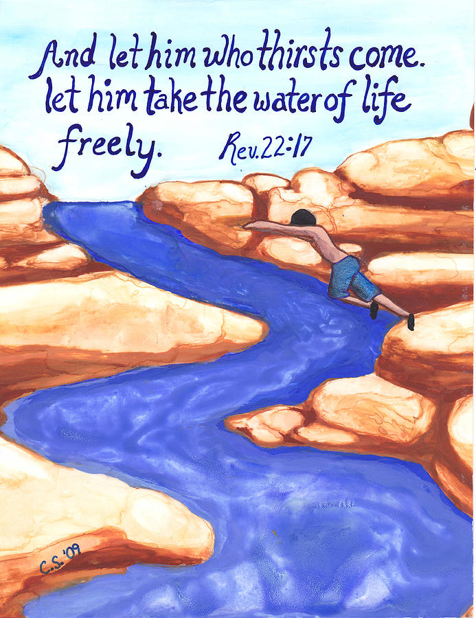 Lil Anthony- Water of Life Painting by Catherine Saldana