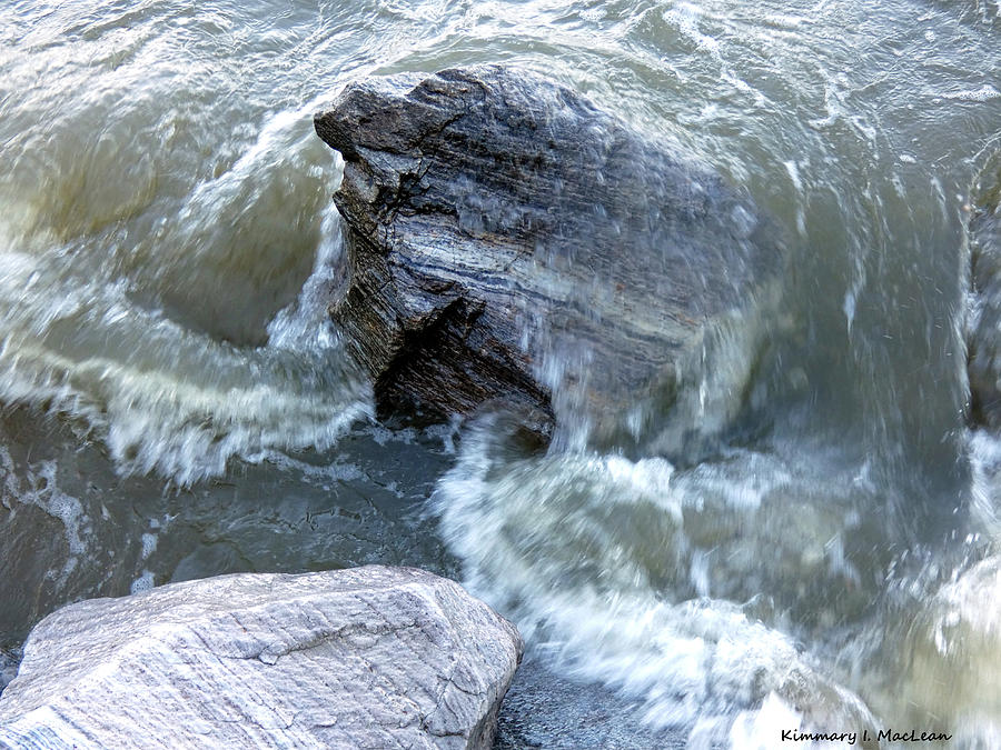 Water Over the Rocks Photograph by Kimmary MacLean - Fine Art America