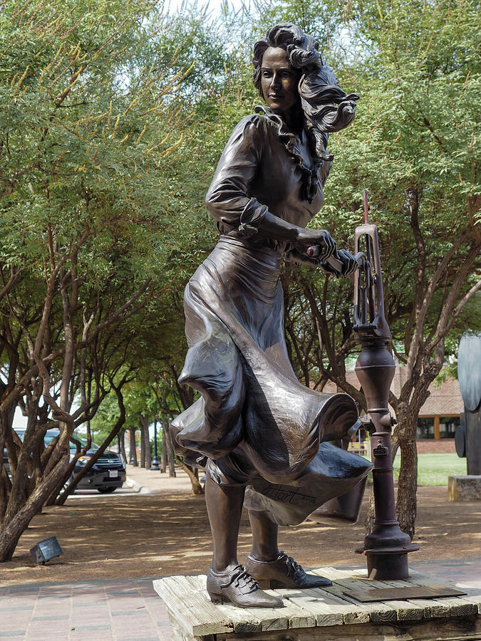 Water Pump in Bronze Photograph by C Winslow Shafer