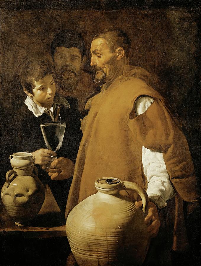 Water-seller in Sevilla, Spain. Oil on canvas -1620-. Painting by Diego Velazquez -1599-1660-