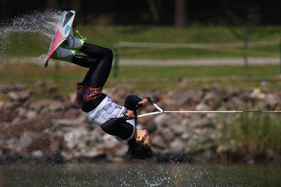 Water Ski Jumping Photograph by Shin Woo Ryu