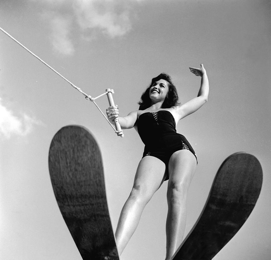 Water-skier Photograph by Three Lions Water-skier Photograph by Three Lions