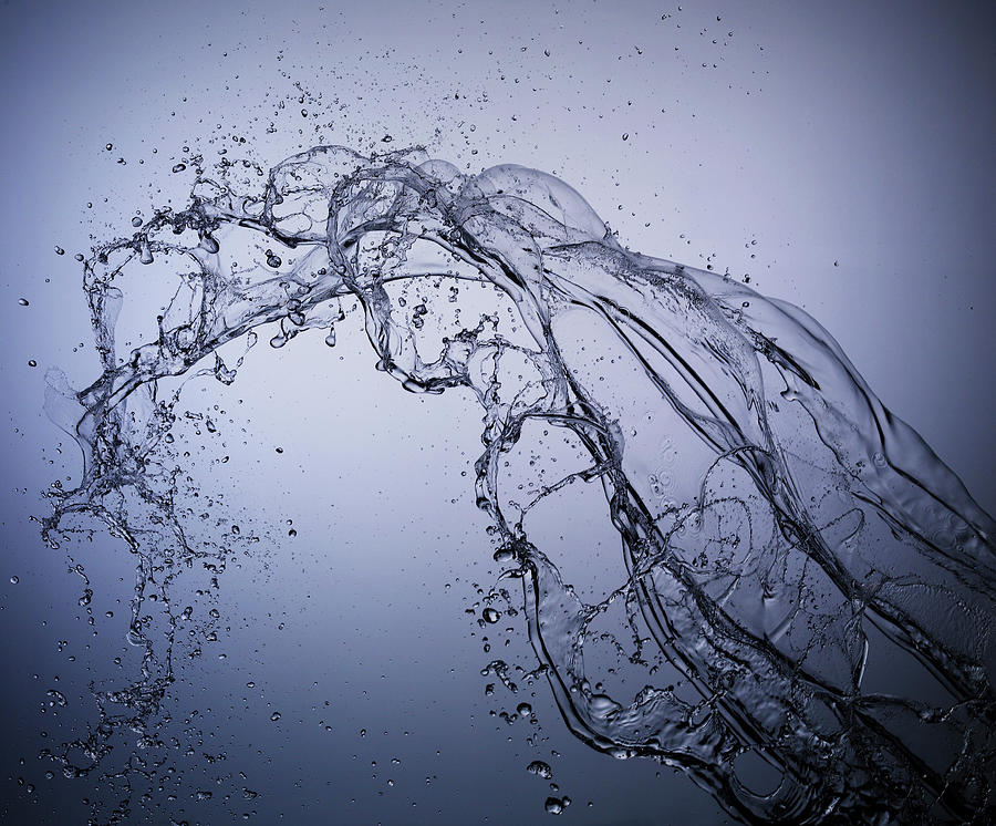 Water Splash In Air Photograph by Biwa Studio