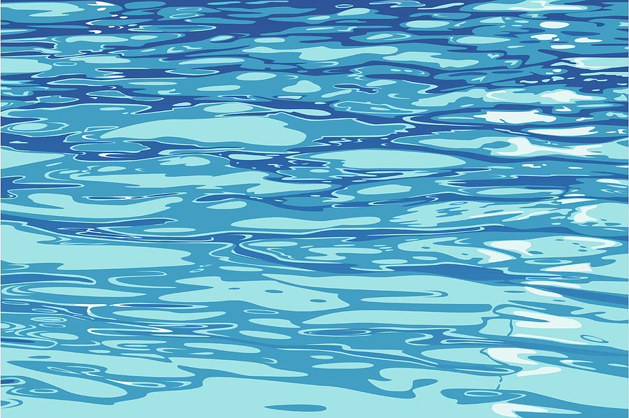 Water Surface Vector Painting Background Digital Art by Nedea