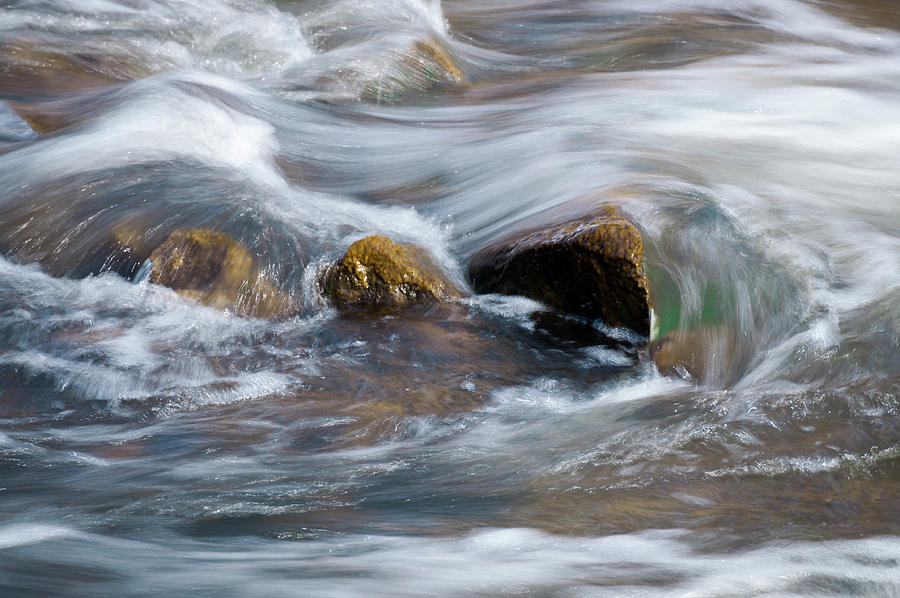 Waterfall Photograph - Water Swirling Over Rocks by Anthony Paladino